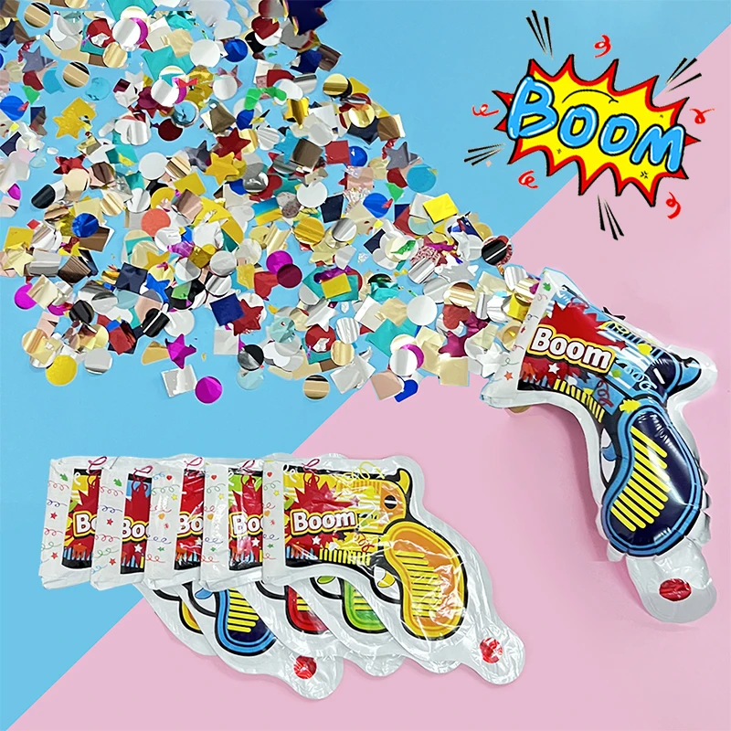 Confetti Cannon Tube - 10pcs Birthday Party Balloons, Compact and