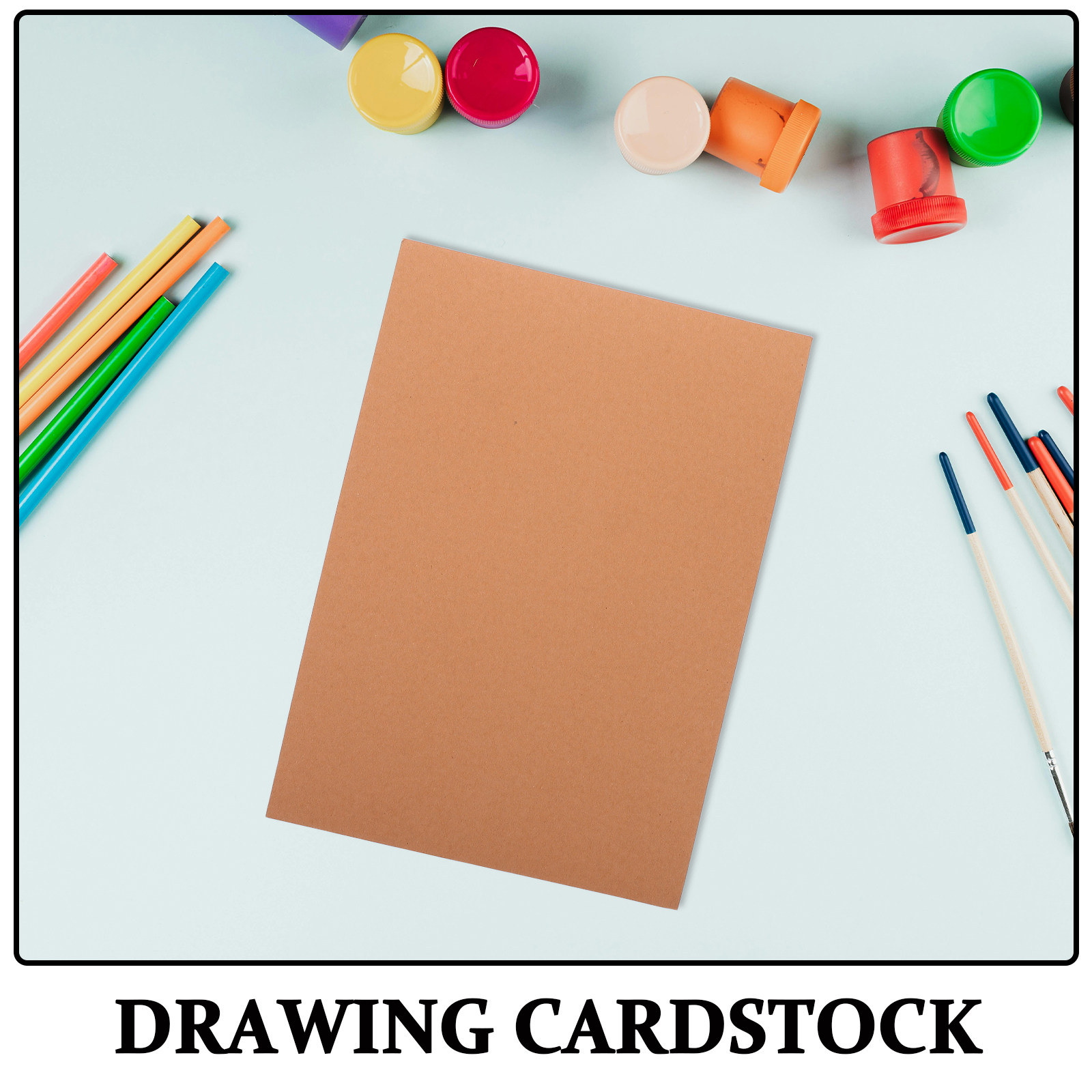50Pcs Brown Cardstock Paper A4 - Papercraft Supply Invitation 评论和价格