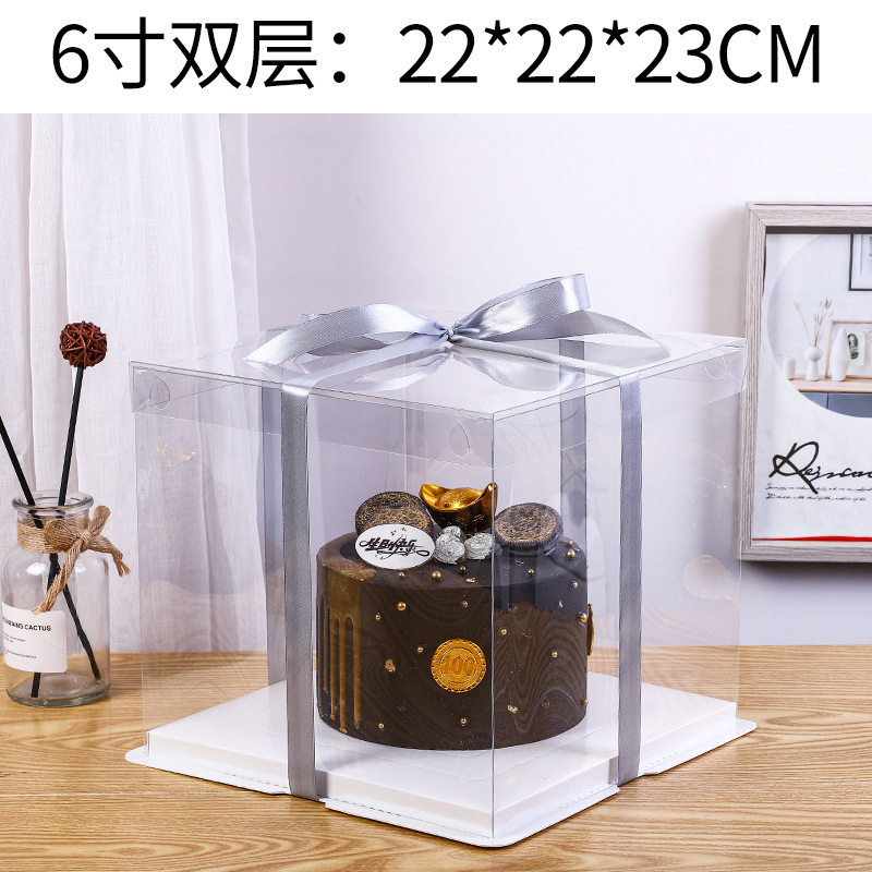 Transparent Cake Boxs Large Gi - Event Party Box 评论和价格