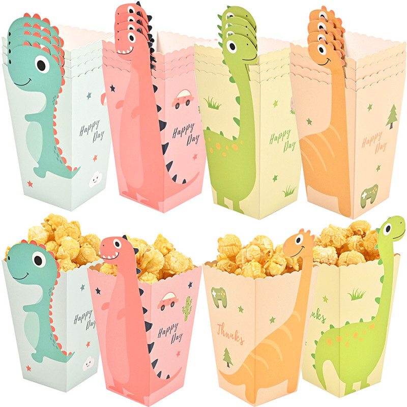 4Pcs Cartoon Dinosaur Boxes Di - Event Party Box 评论和价格