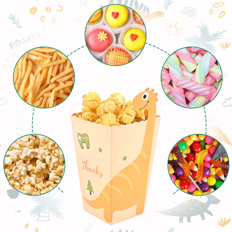 4Pcs Cartoon Dinosaur Boxes Di - Event Party Box 评论和价格