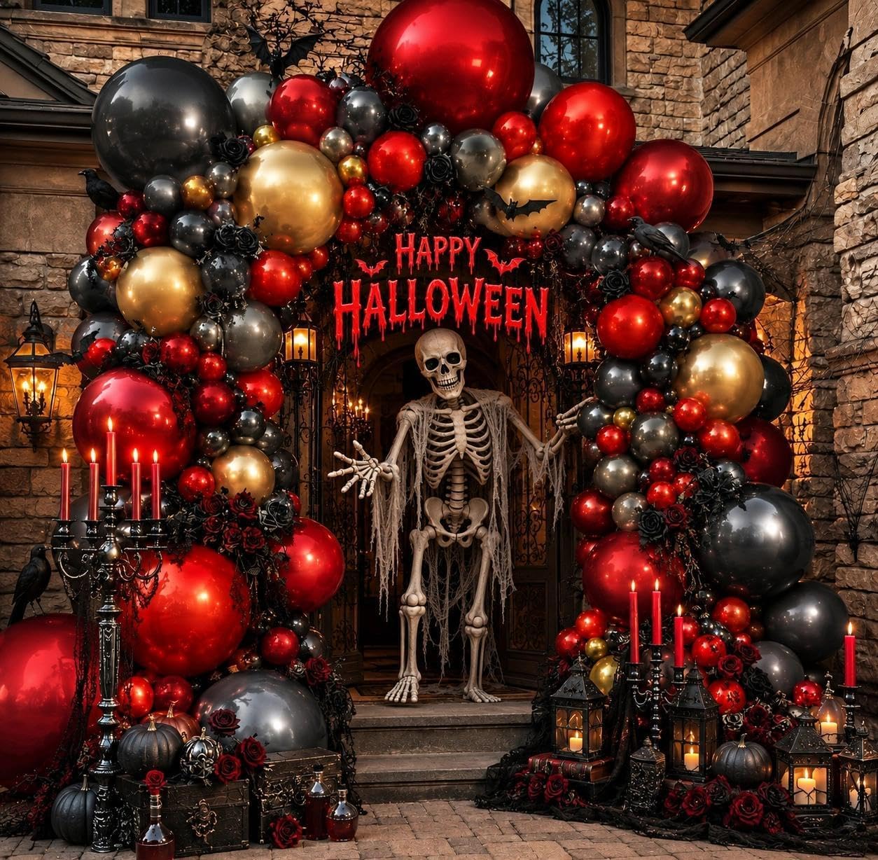 Halloween Balloon Arch Kit Dou - Balloon Arch Kit 评论和价格
