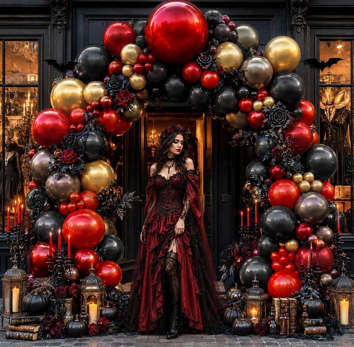Halloween Balloon Arch Kit Dou - Balloon Arch Kit 评论和价格