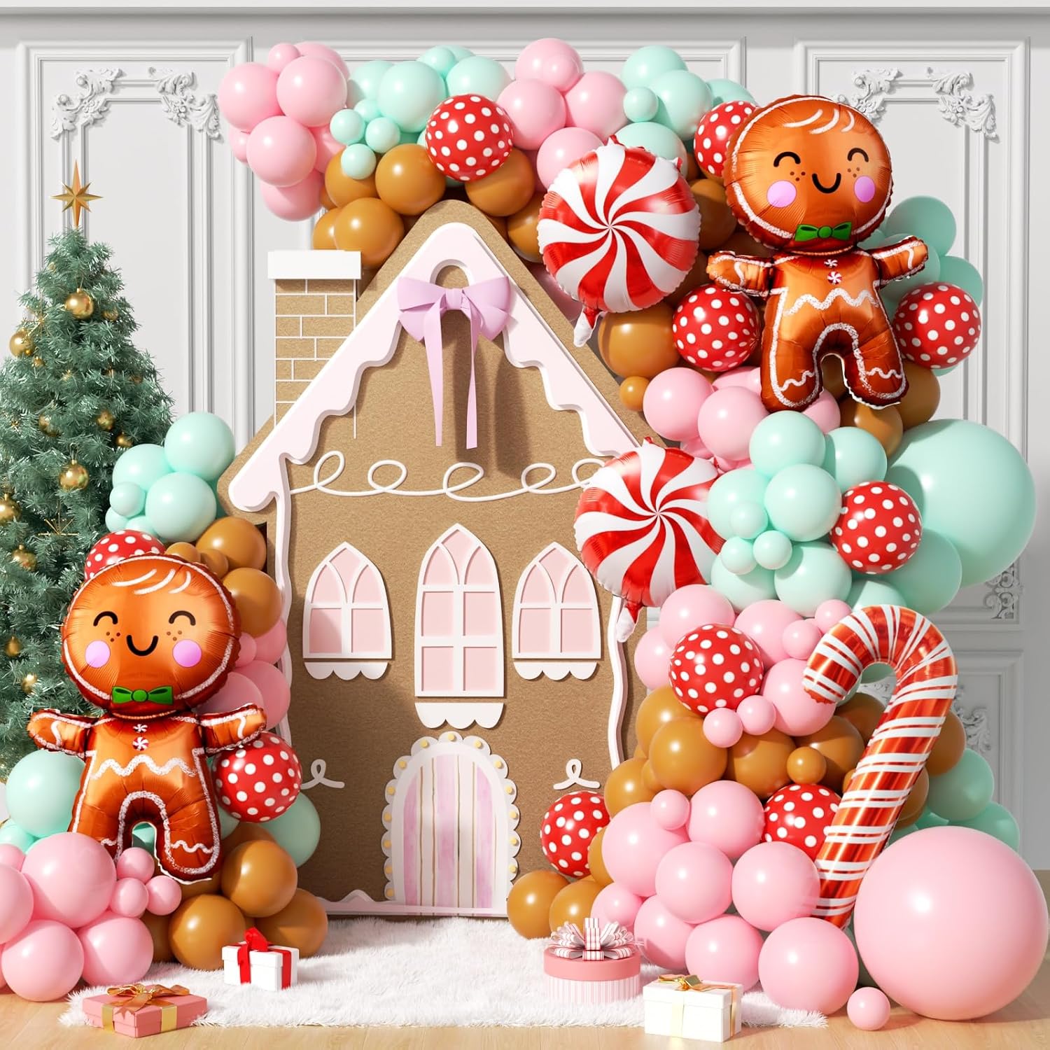 160Pcs Christmas Balloon Arch  - Balloon Arch Kit 评论和价格