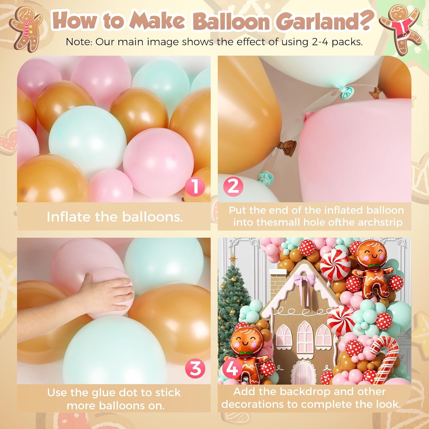 160Pcs Christmas Balloon Arch  - Balloon Arch Kit 评论和价格