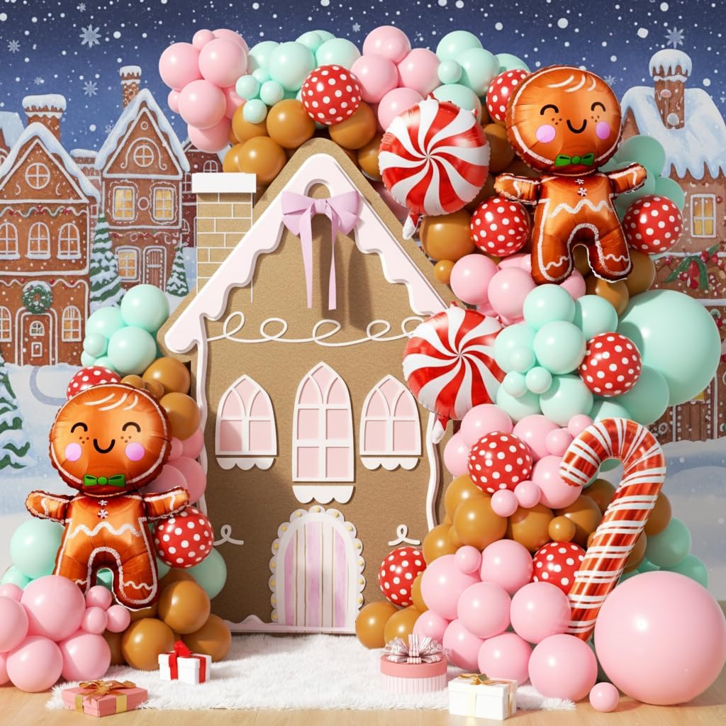160Pcs Christmas Balloon Arch  - Balloon Arch Kit 评论和价格