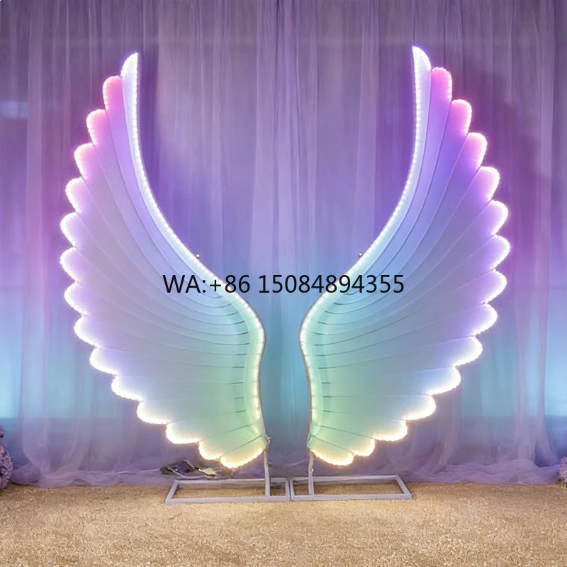 Glowing Angel Wings Light Prop - Neon Sign Party 评论和价格