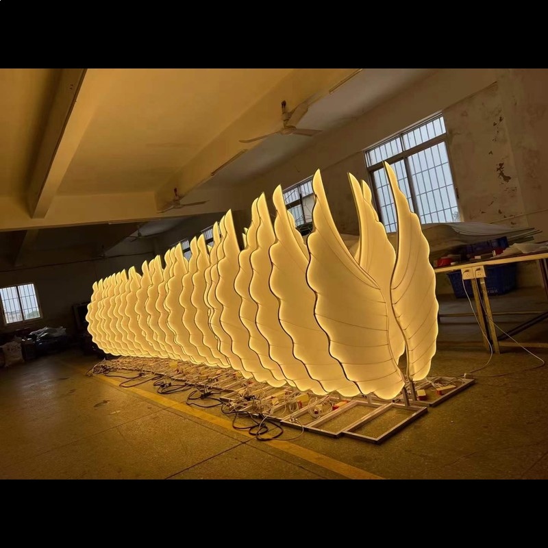 Glowing Angel Wings Light Prop - Neon Sign Party 评论和价格