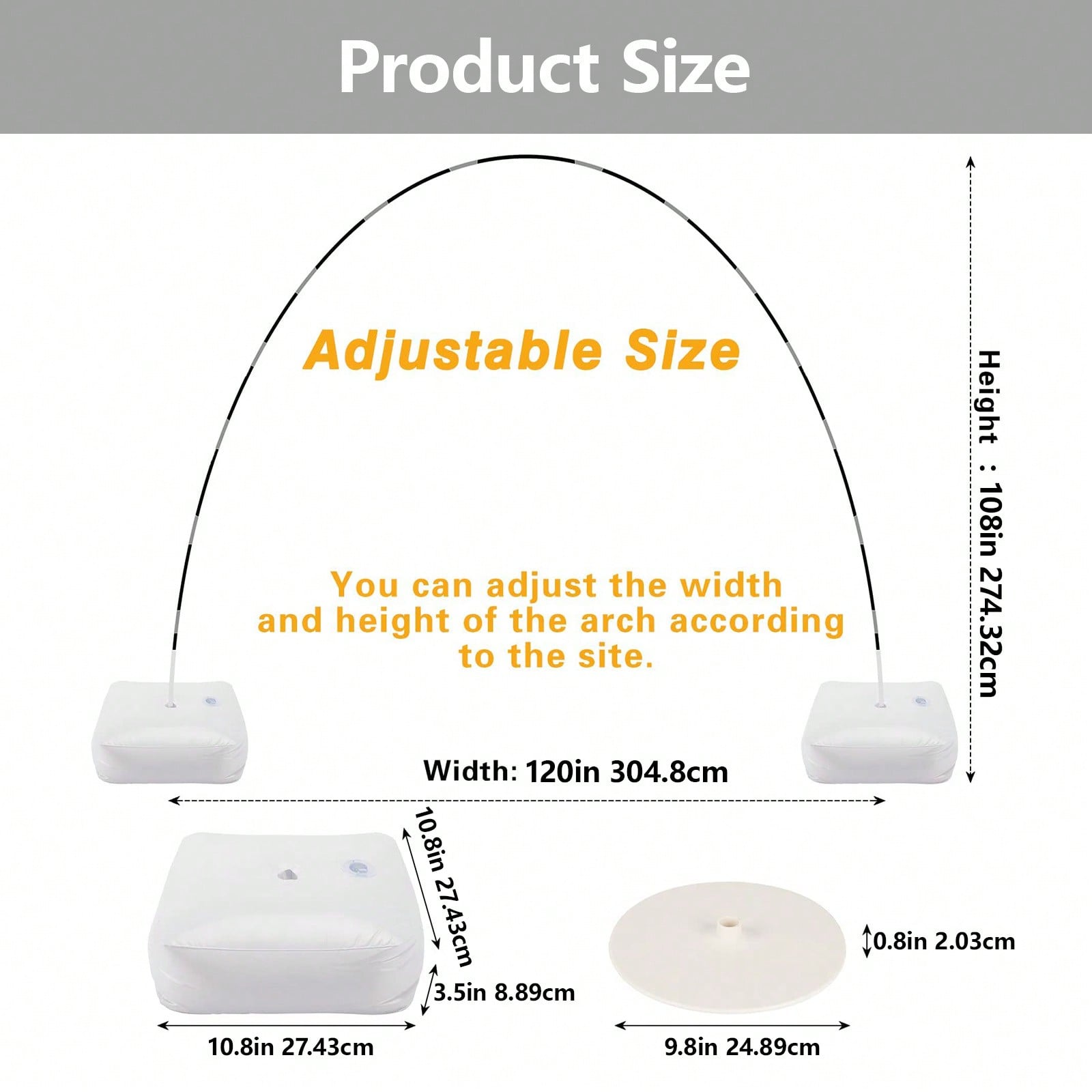 1 Set Balloon Arch Stand Kit,  - Balloon Arch Kit 评论和价格