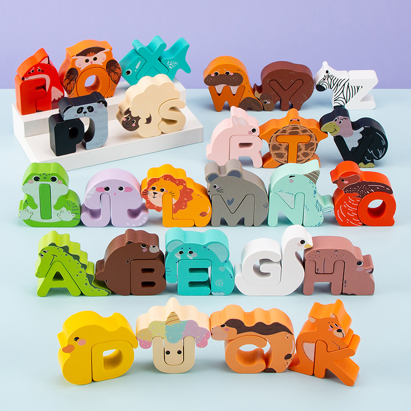 26Pcs Wooden Animal Alphabet B - Event Z 评论和价格