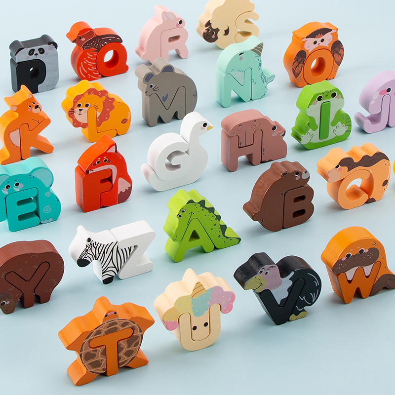 26Pcs Wooden Animal Alphabet B - Event Z 评论和价格
