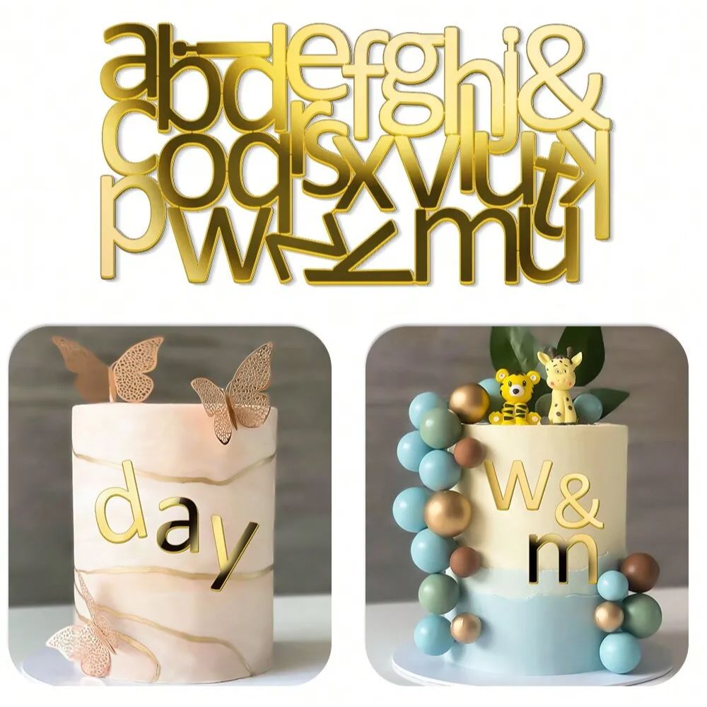 1set Golden Mirror Acrylic A-Z - Event Z 评论和价格