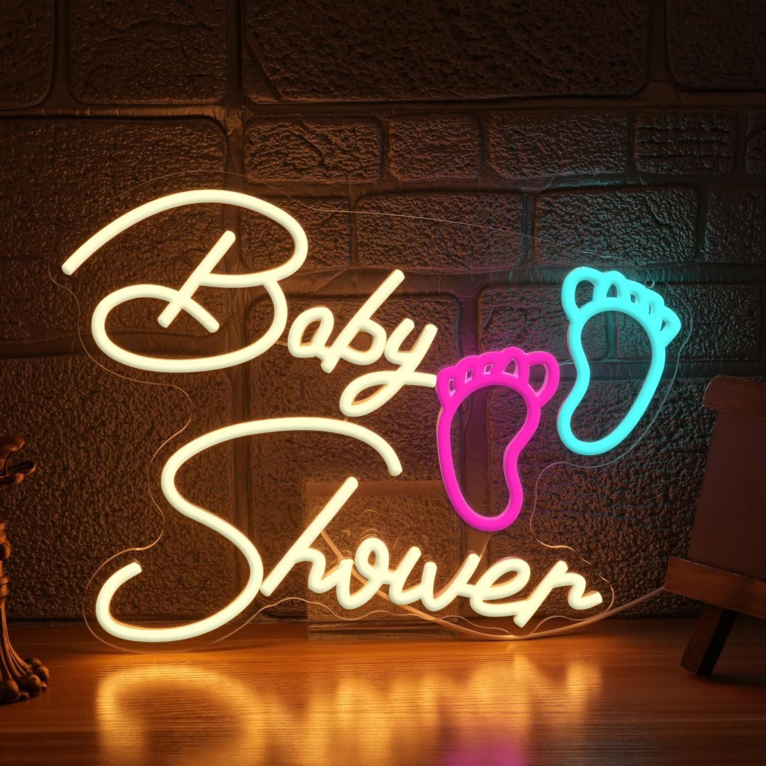 Baby Shower Neon Sign Oh Baby  - Neon Sign Party 评论和价格