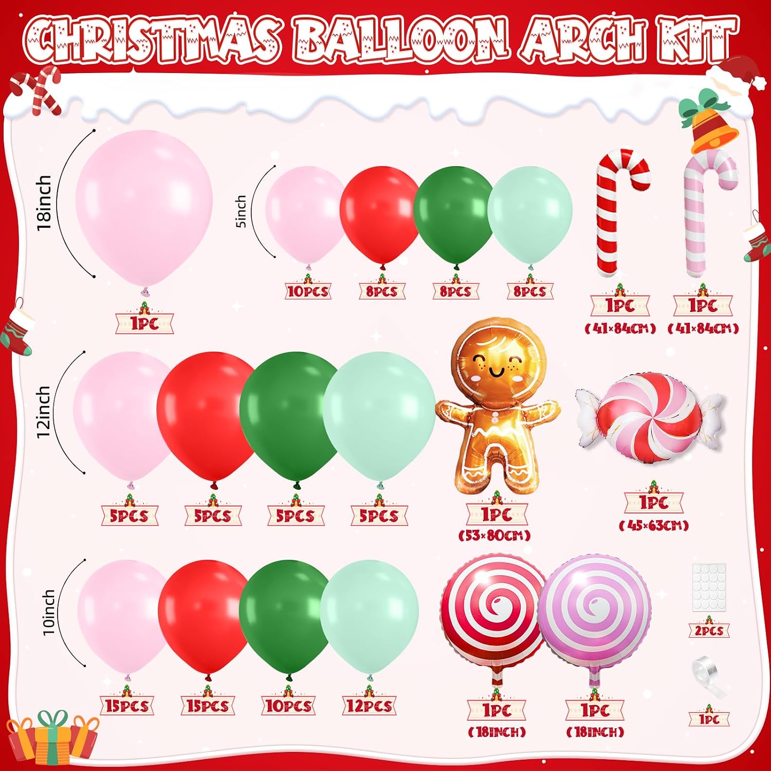 Christmas Balloon Garland Arch - Balloon Arch Kit 评论和价格
