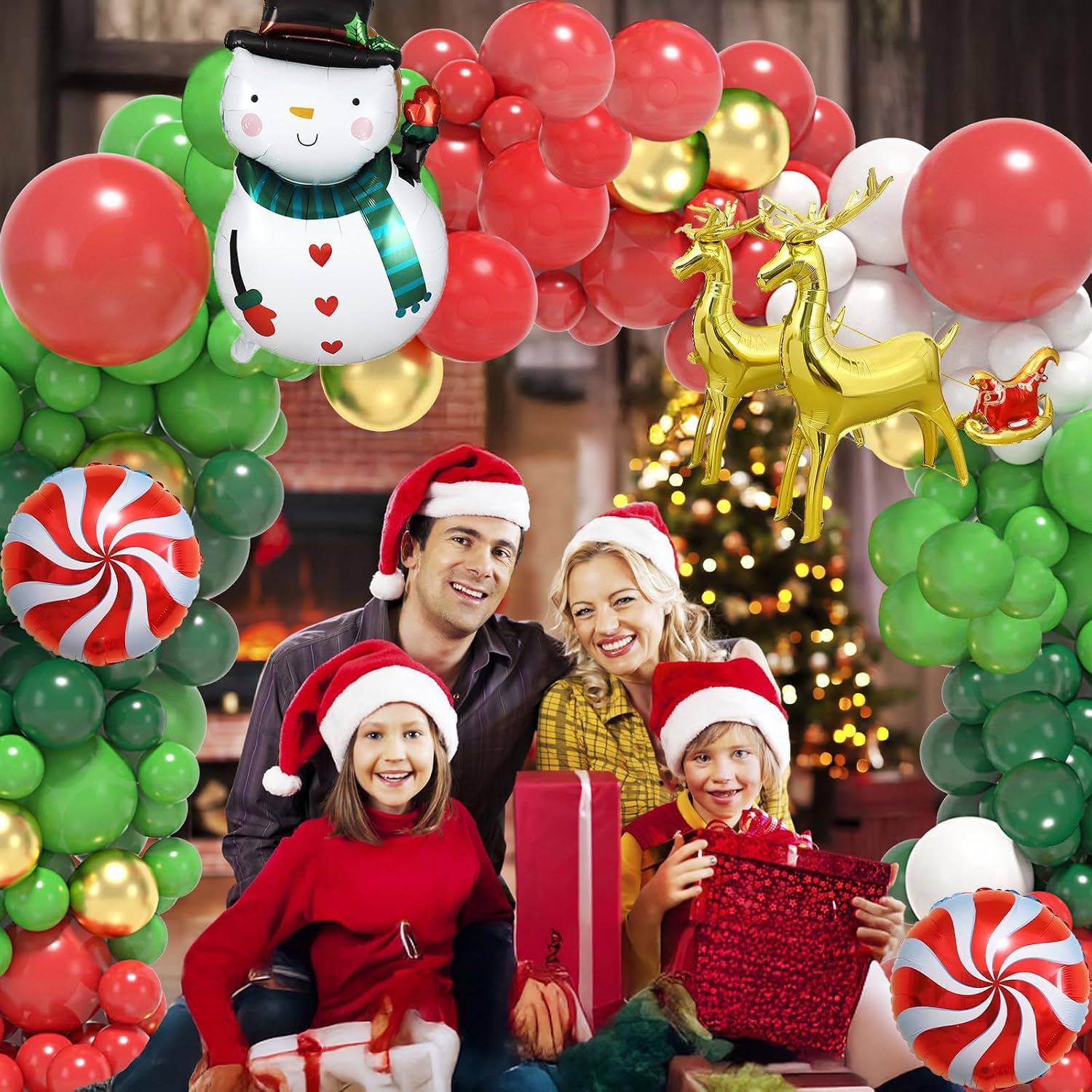 183Pcs Christmas Balloon Garla - Balloon Arch Kit 评论和价格