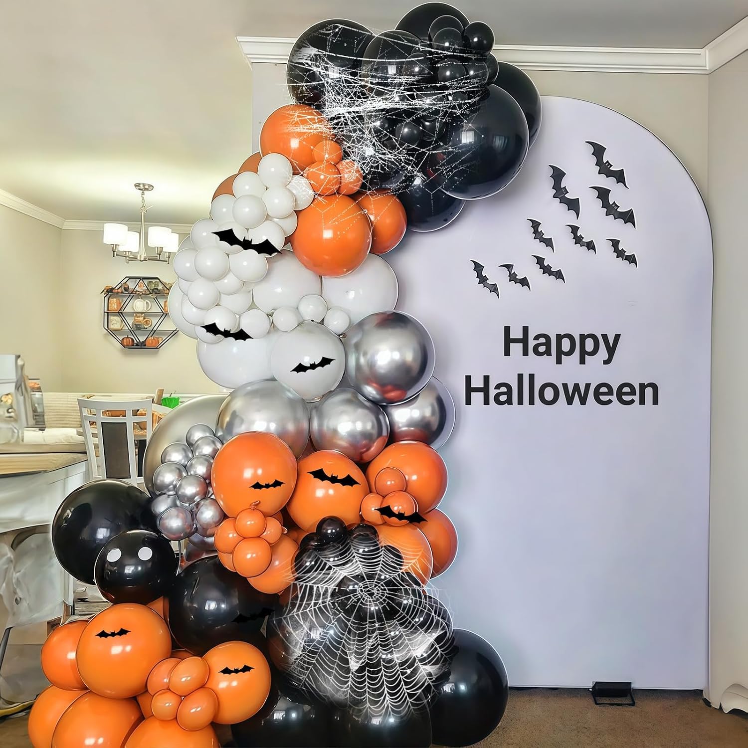 Halloween Balloon Arch Kit Bla - Balloon Arch Kit 评论和价格