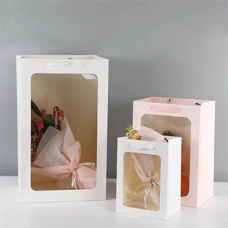 Kraft Paper Flower Tote Bag Po - Event Party Box 评论和价格