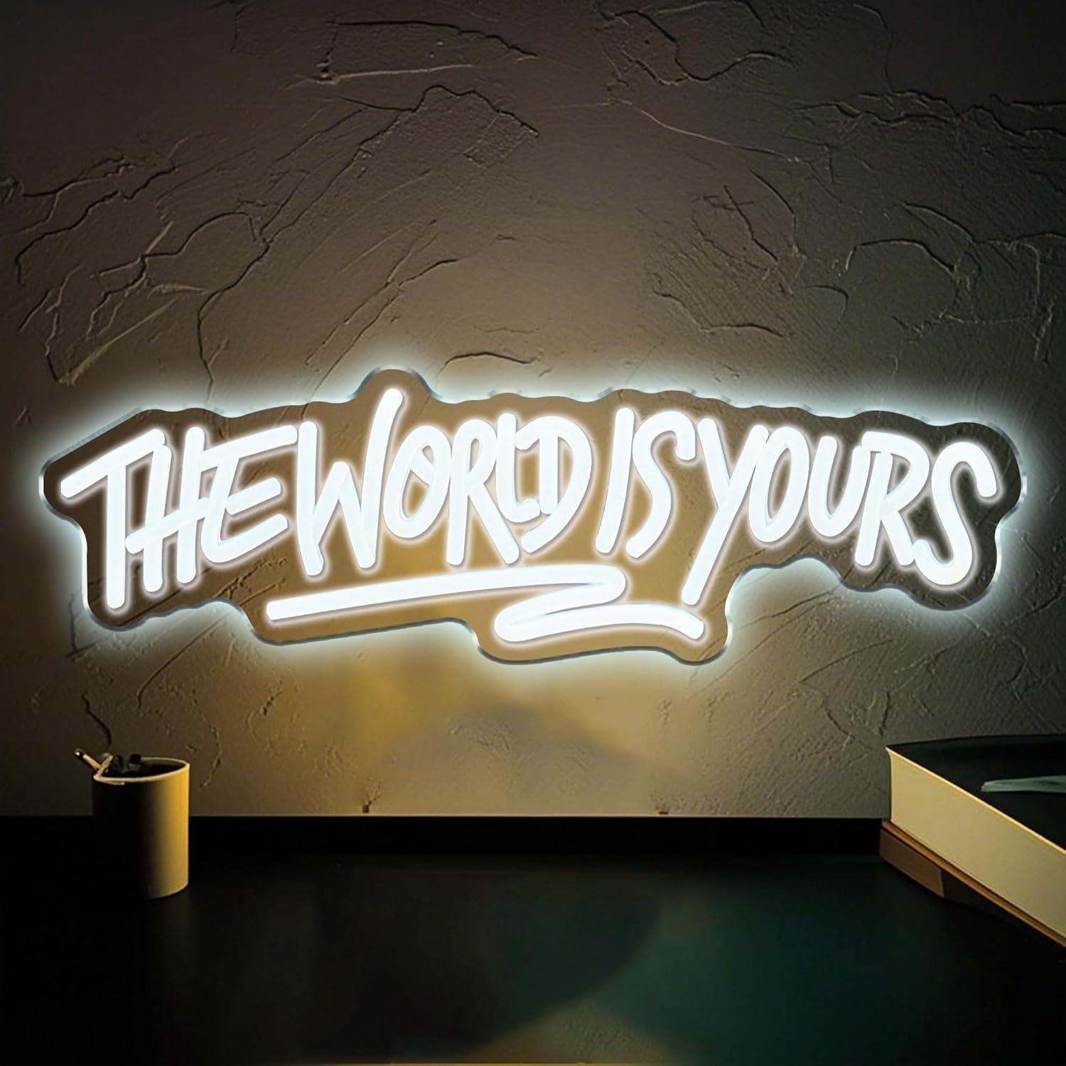 The World is Yours Neon Sign U - Neon Sign Party 评论和价格