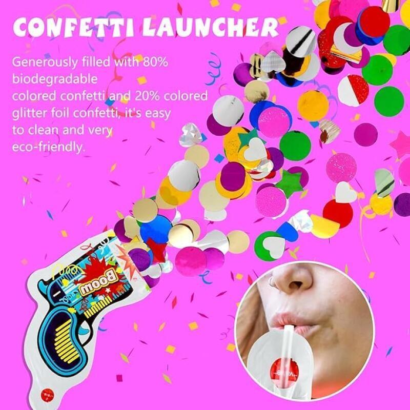 10Pcs Inflatable Boom Confetti - Confetti Cannon Tube 评论和价格